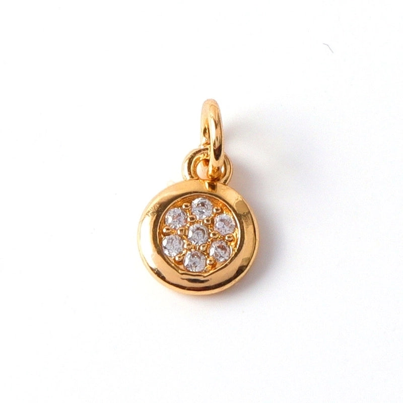 1 Piece Copper Zircon Bee Pendant