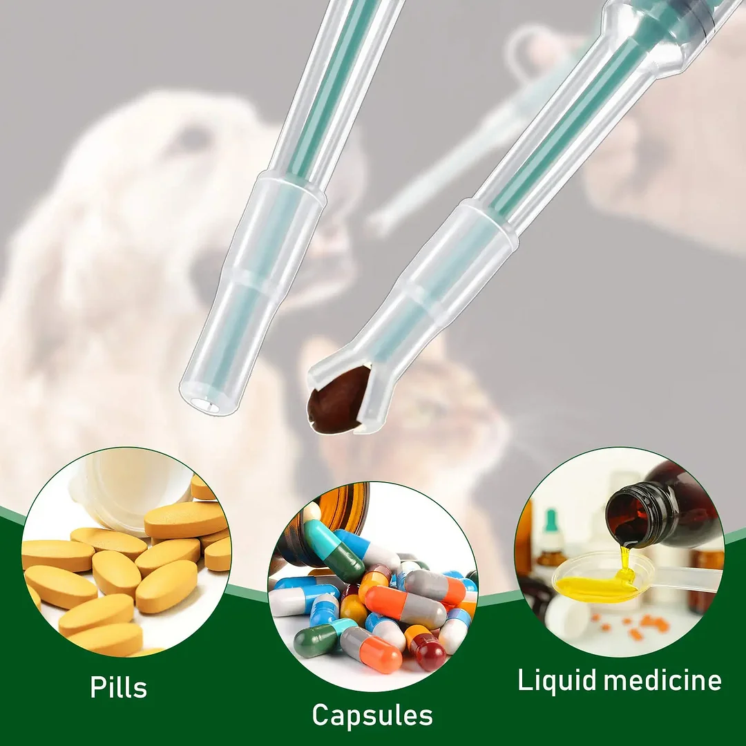 Pet Medication Dispenser Pressing Feeding Medicine Stick for Cats and Dogs