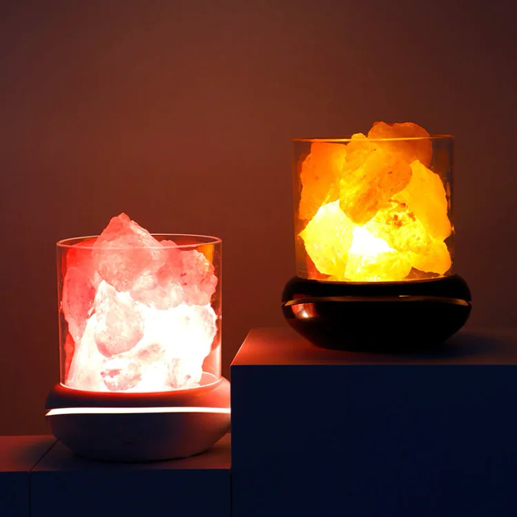 Natural Negative Ion Aromatherapy Salt Stone Night Light - Appledas