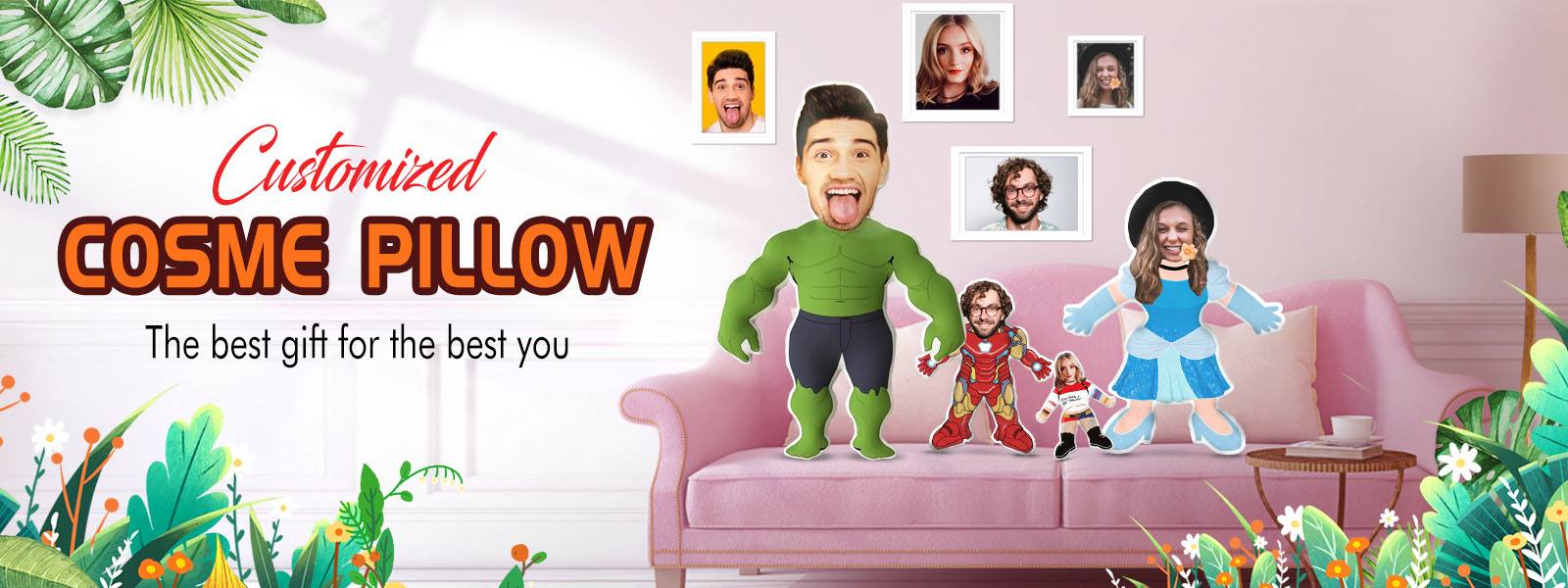 Custom Photo Face Pillow