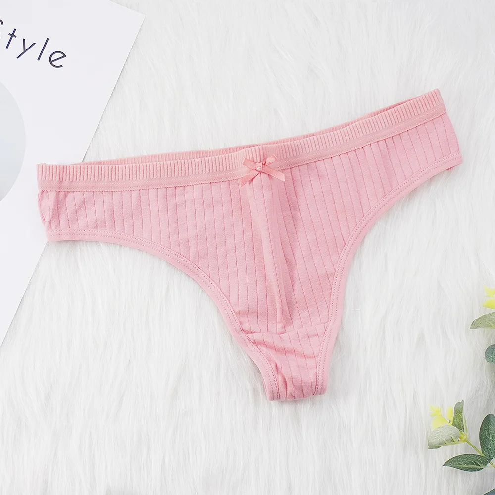 Billionm Pcs Women Tanga Cotton G String Briefs Underwear Fashion Sexy Panties Ladies G-string Soft Lingerie Thong Hot Low Rise M-XXL