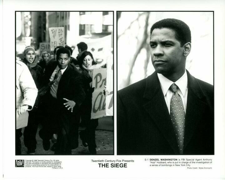 Denzel Washington The Siege original press Photo Poster painting