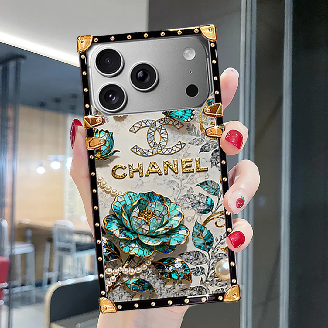 Aesthetic Chanel Pearl Camellia Trunk Case | Luxury 3D Floral Designer Phone Cover