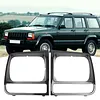 1 Pair Headlight Frame 5EM72SW1 Headlamp Bezel Cover for Jeep Cherokee 1998-2002