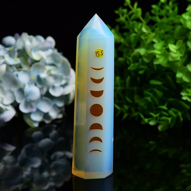 6.0"-8.0" Opalite Chakra Crystal Tower
