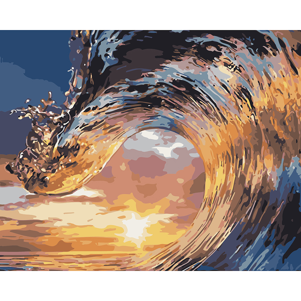 

40*30cm - Painting By Numbers - Sea Wave, 501 Original