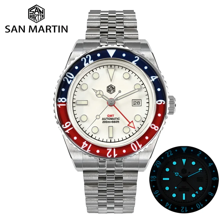 San Martin Vintage GMT Watch SN005-G4