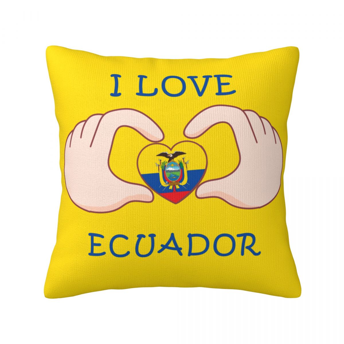 I Love Ecuador Pillow Covers 18x18 Inch