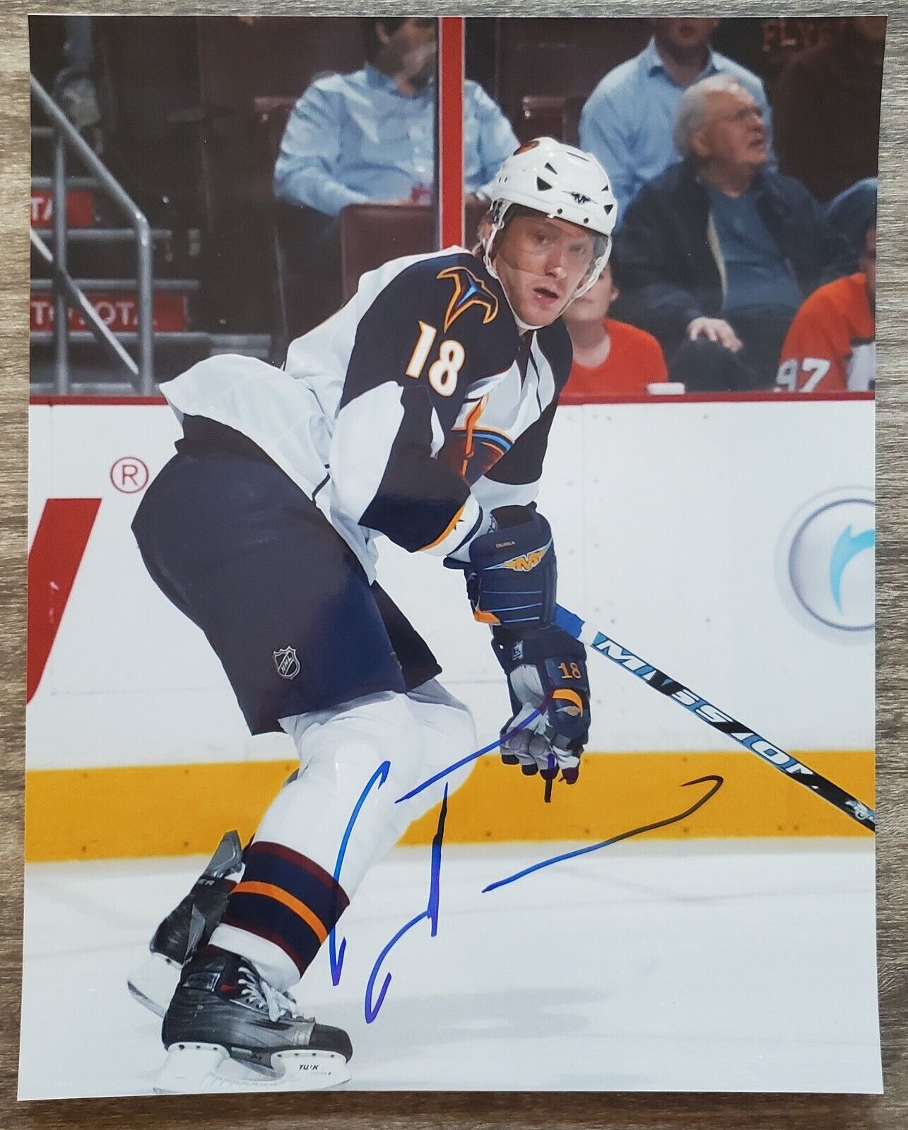 Marian Hossa Signed 8x10 Photo Poster painting Atlanta Thrashers Hockey NHL LEGEND RAD