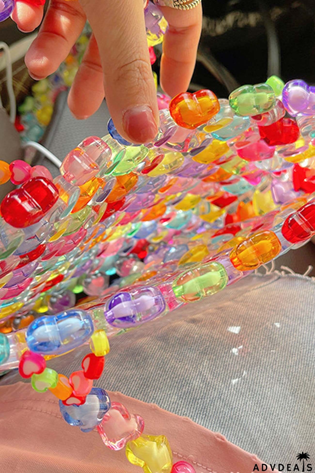 Jelly Love Handmade Beaded Bag