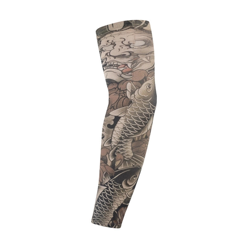 Unisex Punk Cool Style Stripe Skull Polyester Arm Sleeves