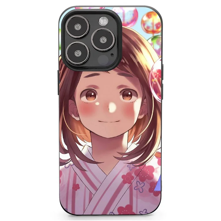 Ochaco Uraraka Anime My Hero Academia Phone Case(22) Mobile Phone Shell IPhone 13 and iPhone14 Pro Max and IPhone 15 Plus Case - Heather Prints Shirts