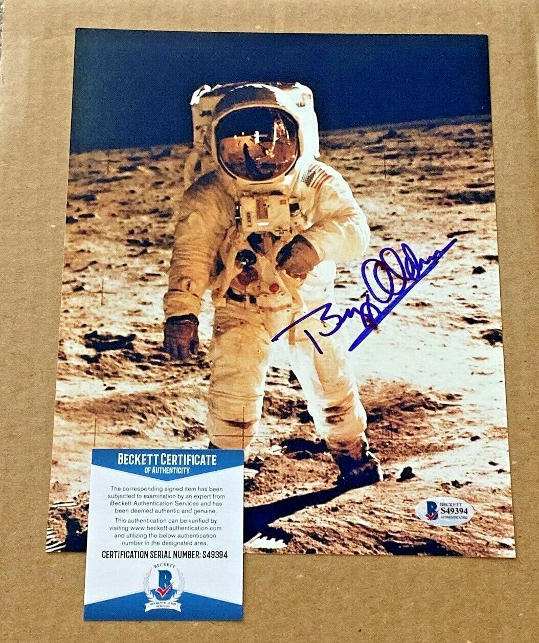 BUZZ ALDRIN SIGNED APOLLO 11 SIGNED ASTRONAUT 8X10 Photo Poster painting BECKETT CERTIFIED