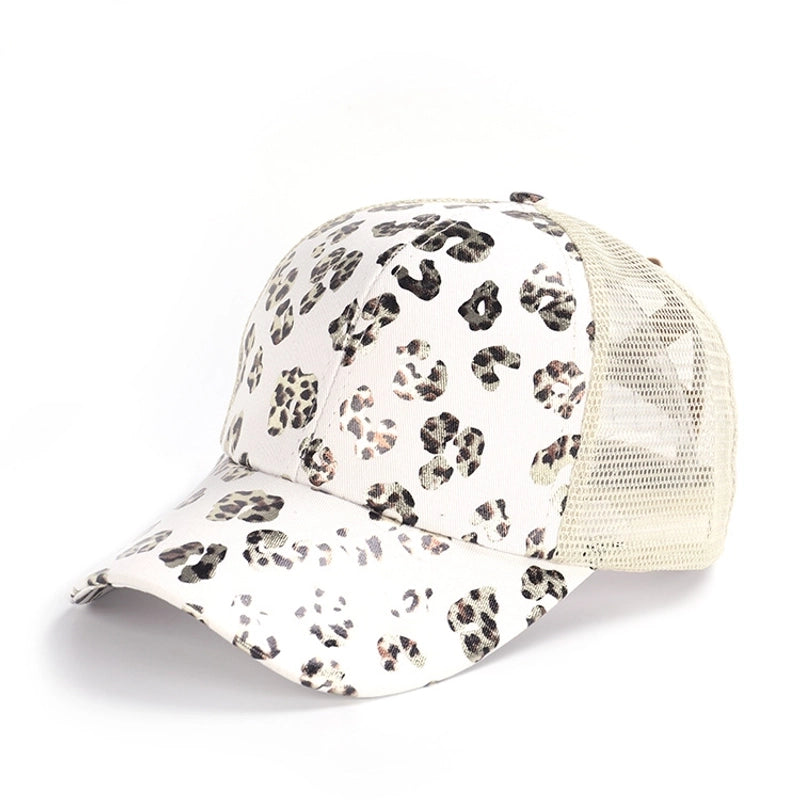 Unisex Casual Minimalist Stripe Lattice Flower Curved Eaves Baseball Cap