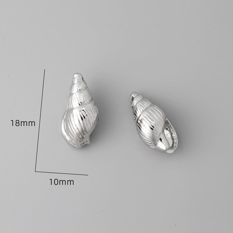 1 Piece Brass Conch Shell Jewelry Accessories Pendant