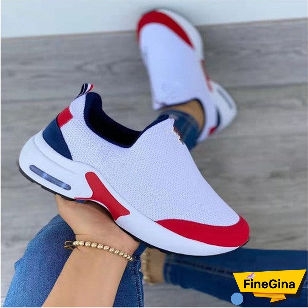 Women's Summer Thick Bottom Air Cushion Higher Breathable Fashion Casual Sports Shoes