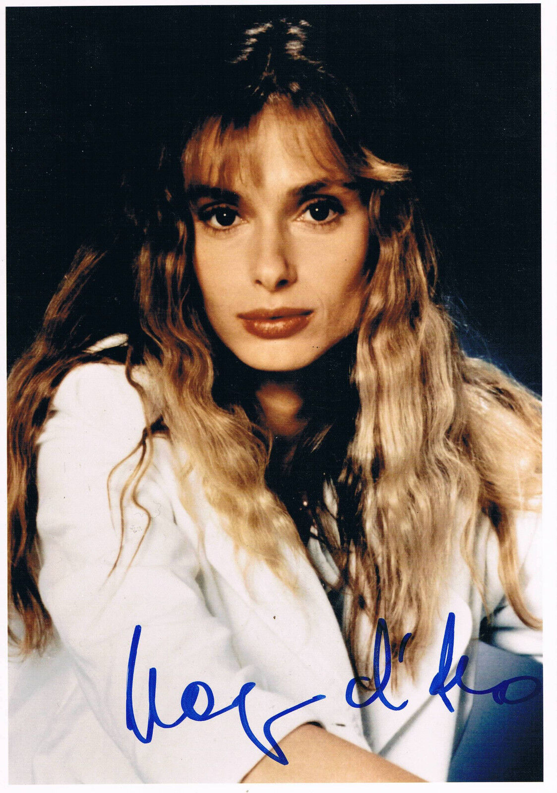 Maryam D'Abo genuine autograph Photo Poster painting 6x8