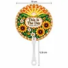 8Pcs DIY Diamond Painting Church Handheld Fans, Christian Bible Verse Scripture Hand Fans with Plastic Handles, Religious Inspirational Church Welcome Gifts for Visitors, Women Men, Bridal Shower Guest Favors