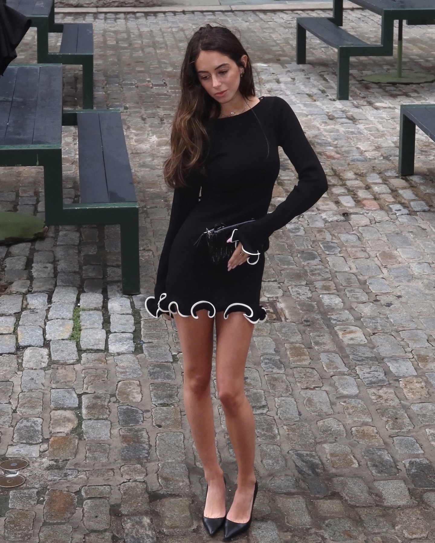Ootddress Fashion Knitted Sweater Long Sleeve Elastic Tight Dress Women Bodycon Skirt Female Autumn/Winter New Street Clothing