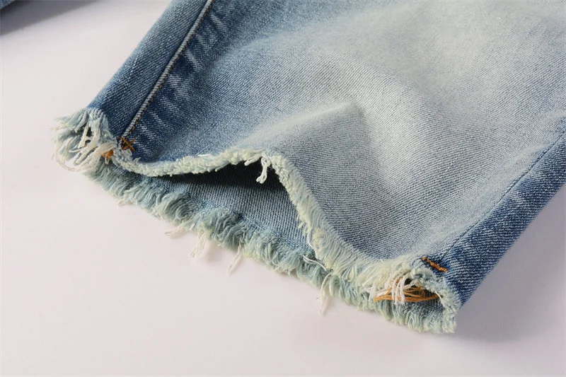 Purple Fashion Jeans 5016