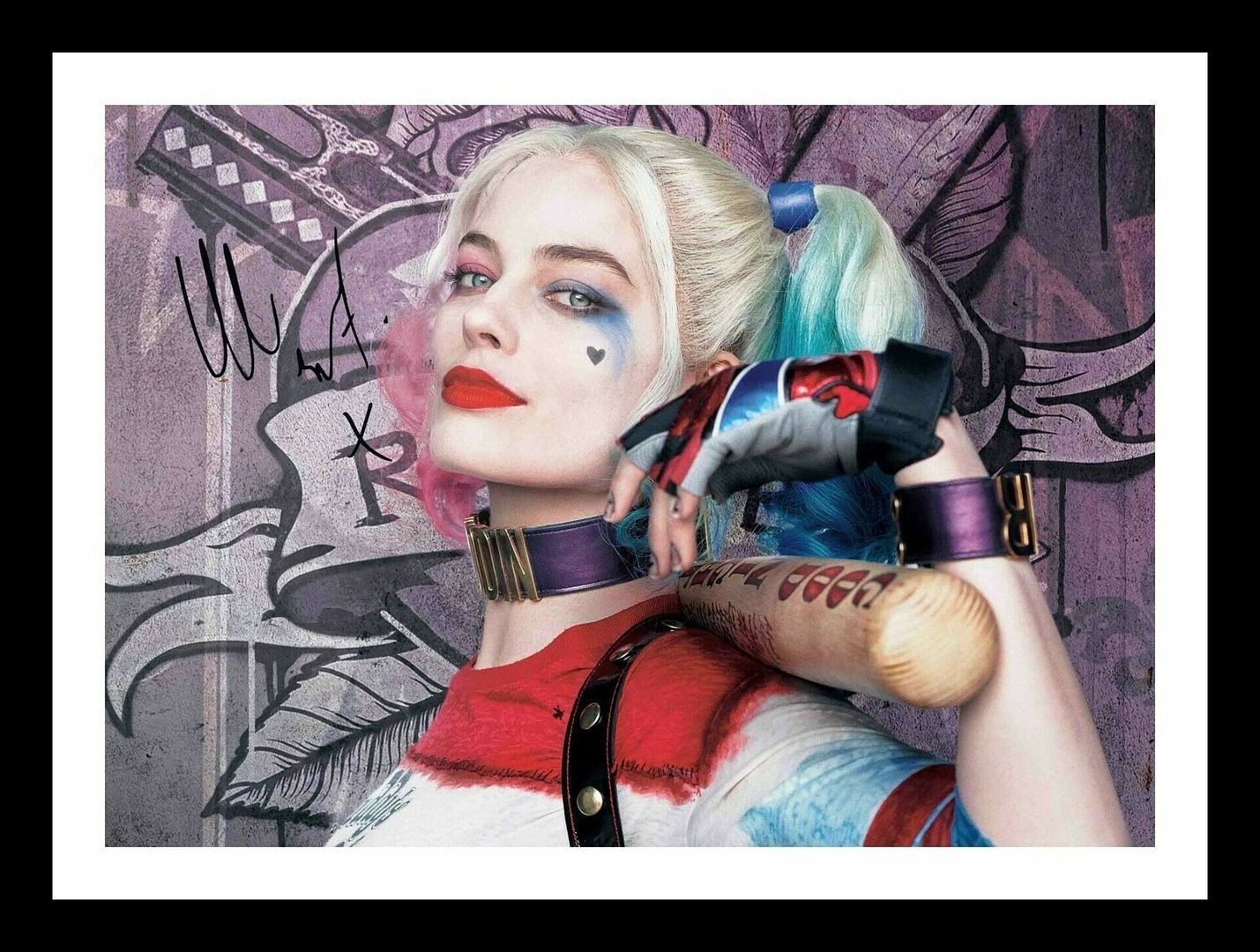 Margot Robbie - Harley Quinn Autograph Signed & Framed Photo Poster painting 3