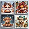 (Multi-Style) Highland Cattle-11CT Stamped Cross Stitch 40*40cm/15.75*15.75in