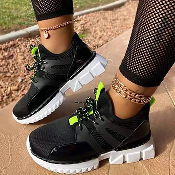 2020 New Women Casual Shoes Breathable Tenis Shoes Woman Lace Up Female Mesh Comfortable Platform Sneakers Women Zapatos Mujer