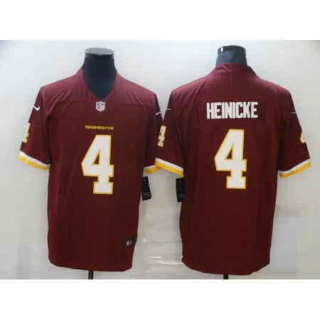 Men's Washington Football Team #4 Taylor Heinicke Red Vapor Untouchable Limited Stitched Jersey 9UJN