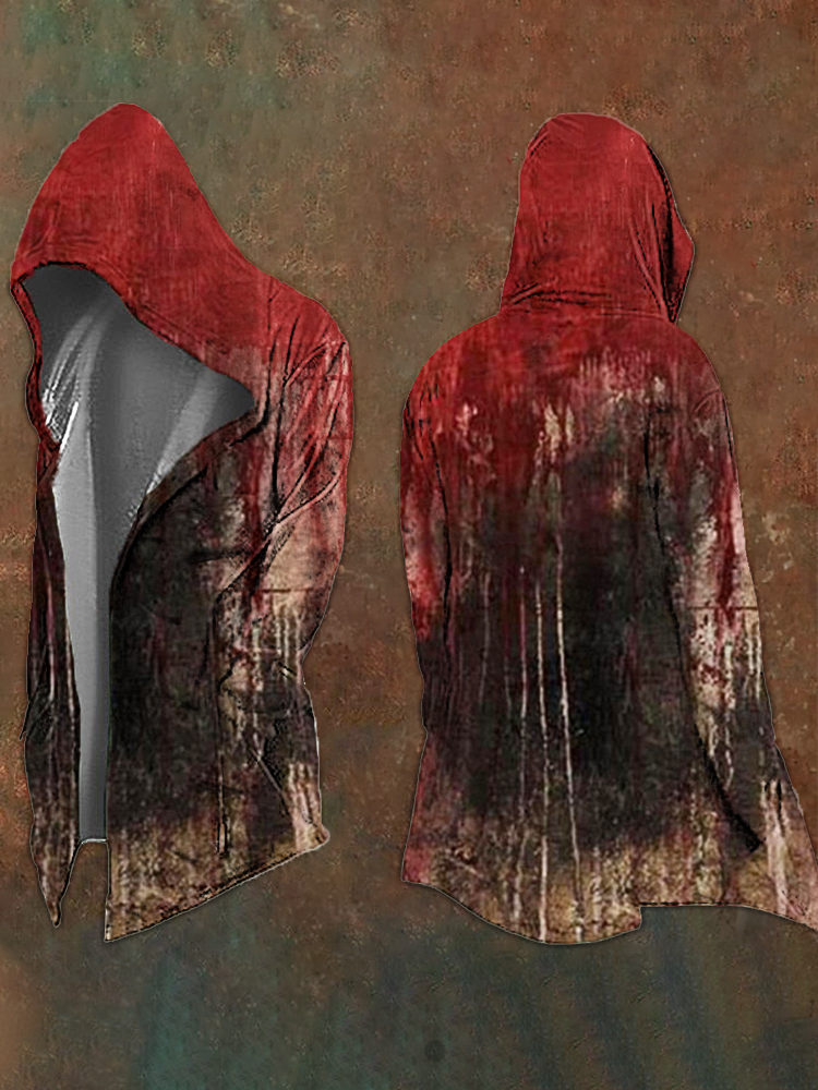Halloween Blood Stain Vintage Art Print Hooded Jacket / Rvogue / Rvogue