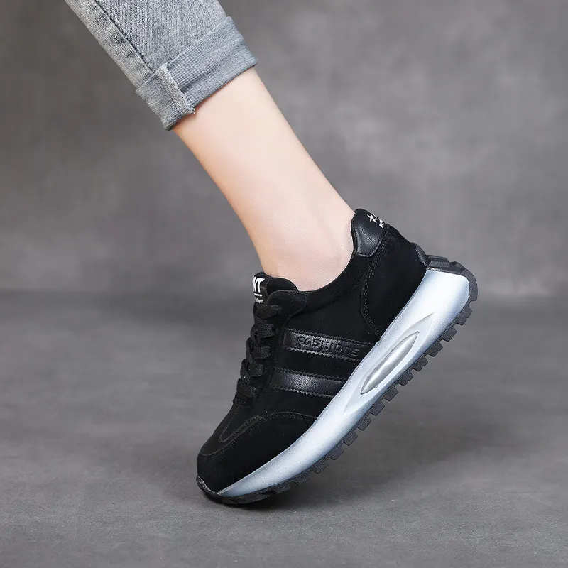 Yyvonne Shoes Ladies Old Dad Shoes Casual Low-Top Shoes 2025 Spring New Four Seasons Single Shoes