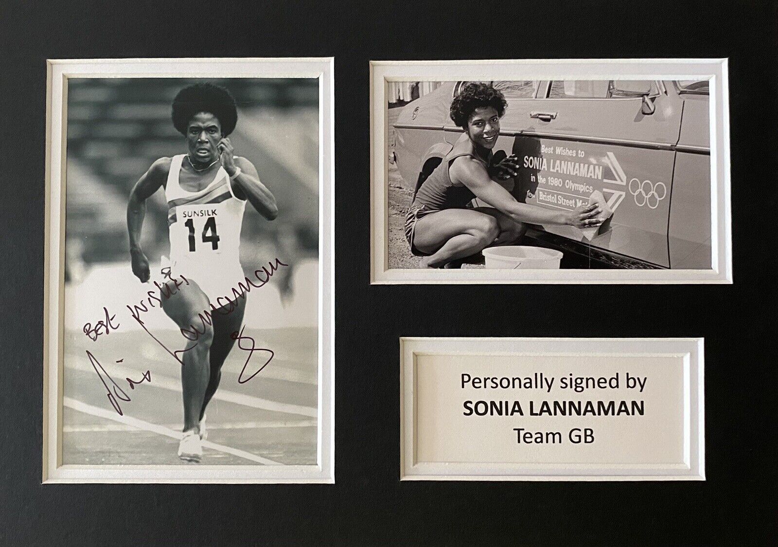 Sonia Lannaman Hand Signed Photo Poster painting In A4 Mount Display - Olympics - Team GB