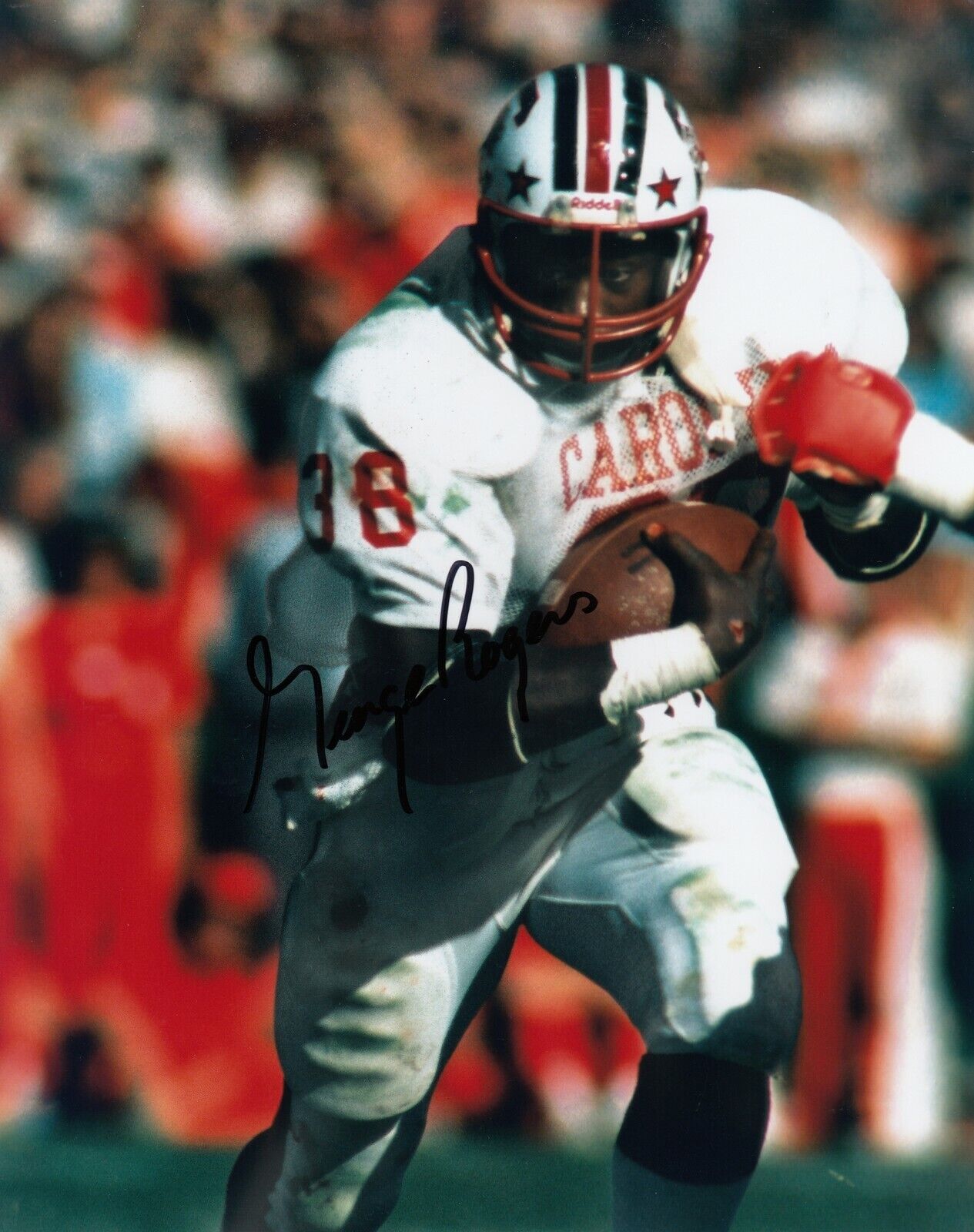 George Rogers #0 8x10 Signed w/ COA South Carolina Gamecocks