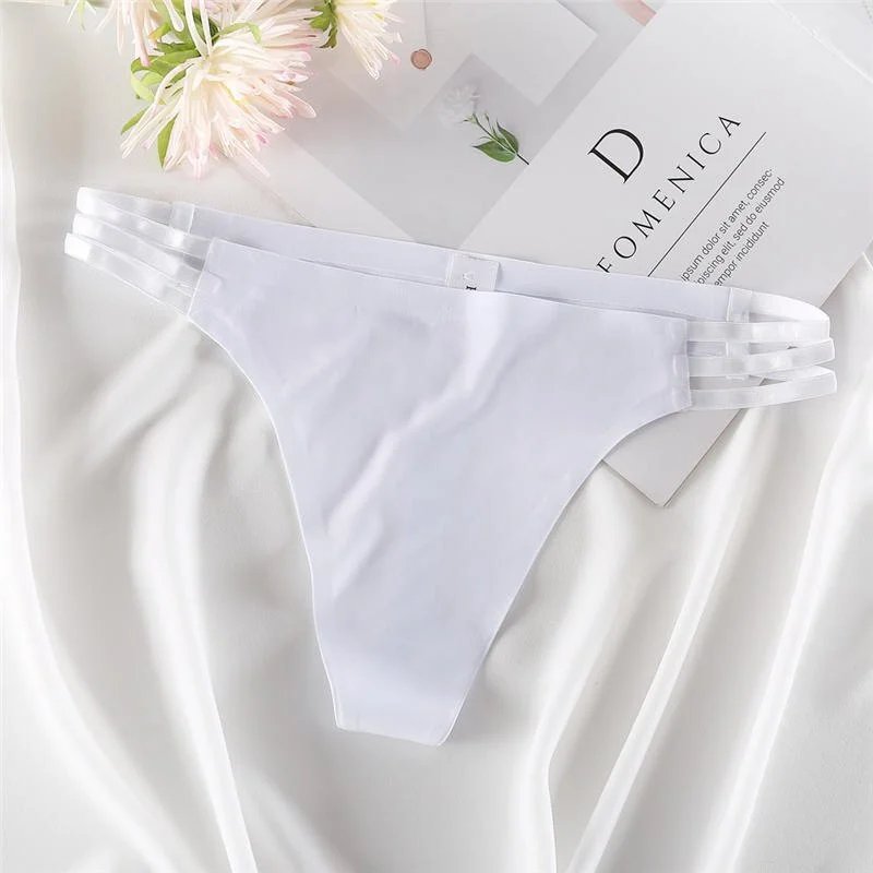 Sexy Women Thongs Underwear Panties G-String for Female Underpants Solid Color Lingerie Seamless Panties Ultra-thin Pantys M-XL