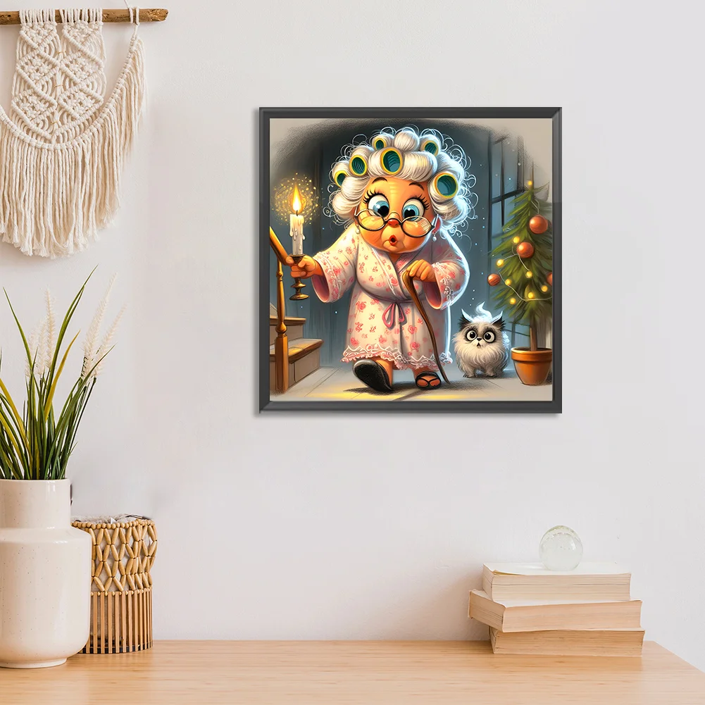 Diamond Painting - Full Round Drill - Grandma(Canvas|30*30cm)