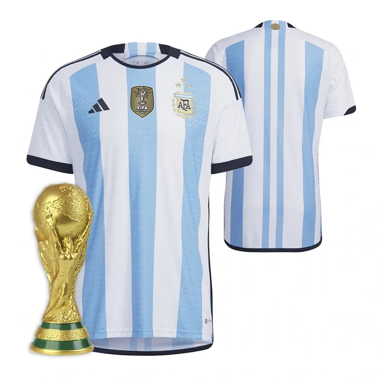 Maillot Argentine Domicile Coupe du monde 2022 Champion