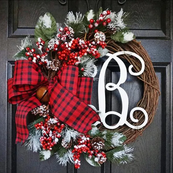 Christmas Artificial Wreath For Holiday Decoration