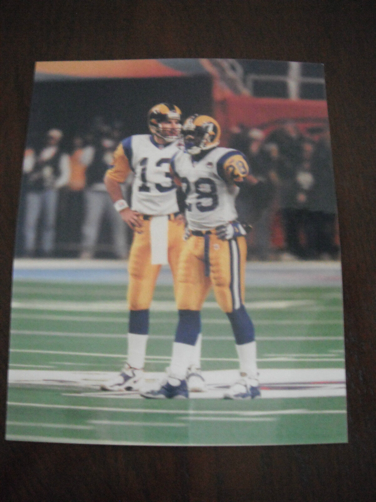 Marshall Faulk Color 8x10 Photo Poster painting Football NFL Promo Picture St Louis Rams