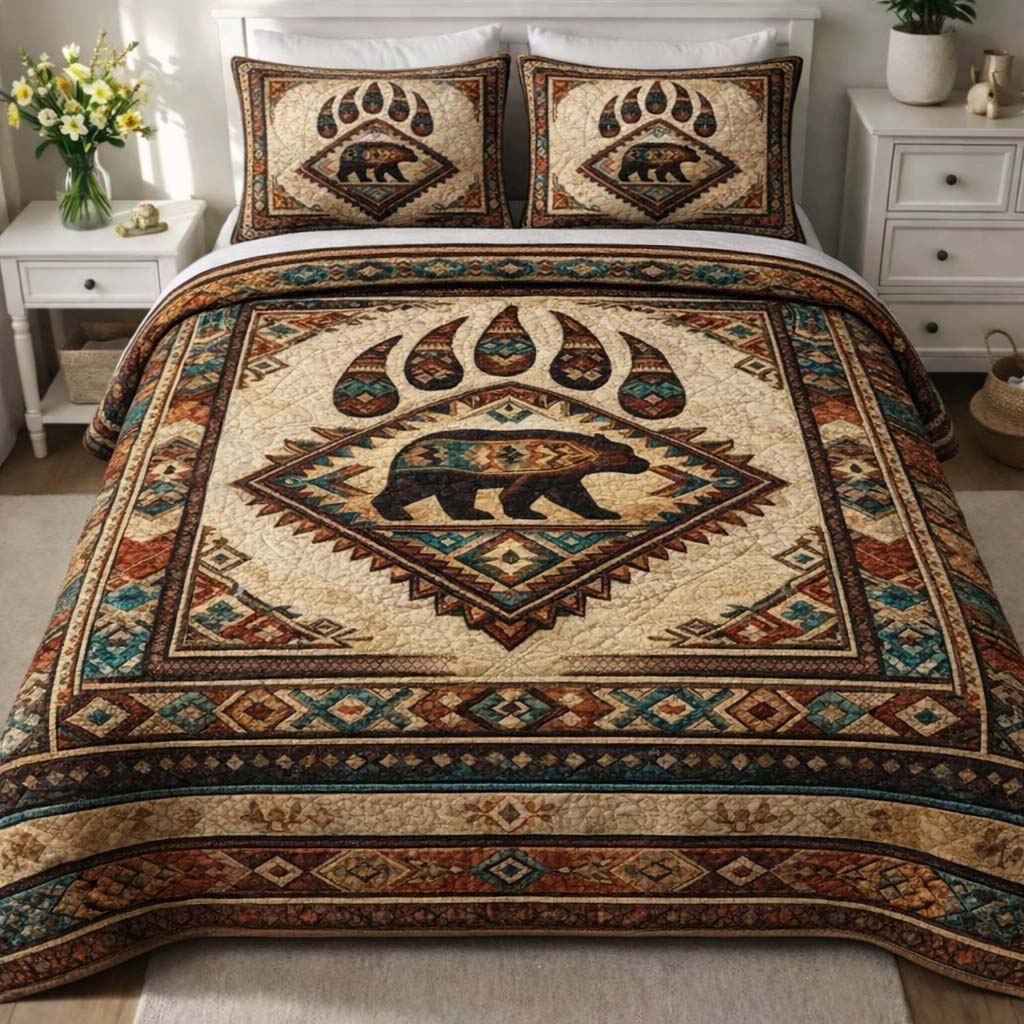 Forest Guardian 3-Piece Quilted Bedding Set GFTOTG3497