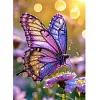 30x40cm papillon 5d bricolage full drill rond diamant peinture kit pour la d&eacute;coration int&eacute;rieure