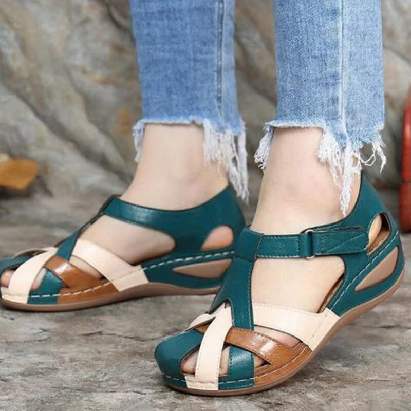 Qengg Woman 2022 Summer Women Sandals Shoes Fashion Women Walking Sandals Open Toe Shoes For Women Soft Plus Size Footwear