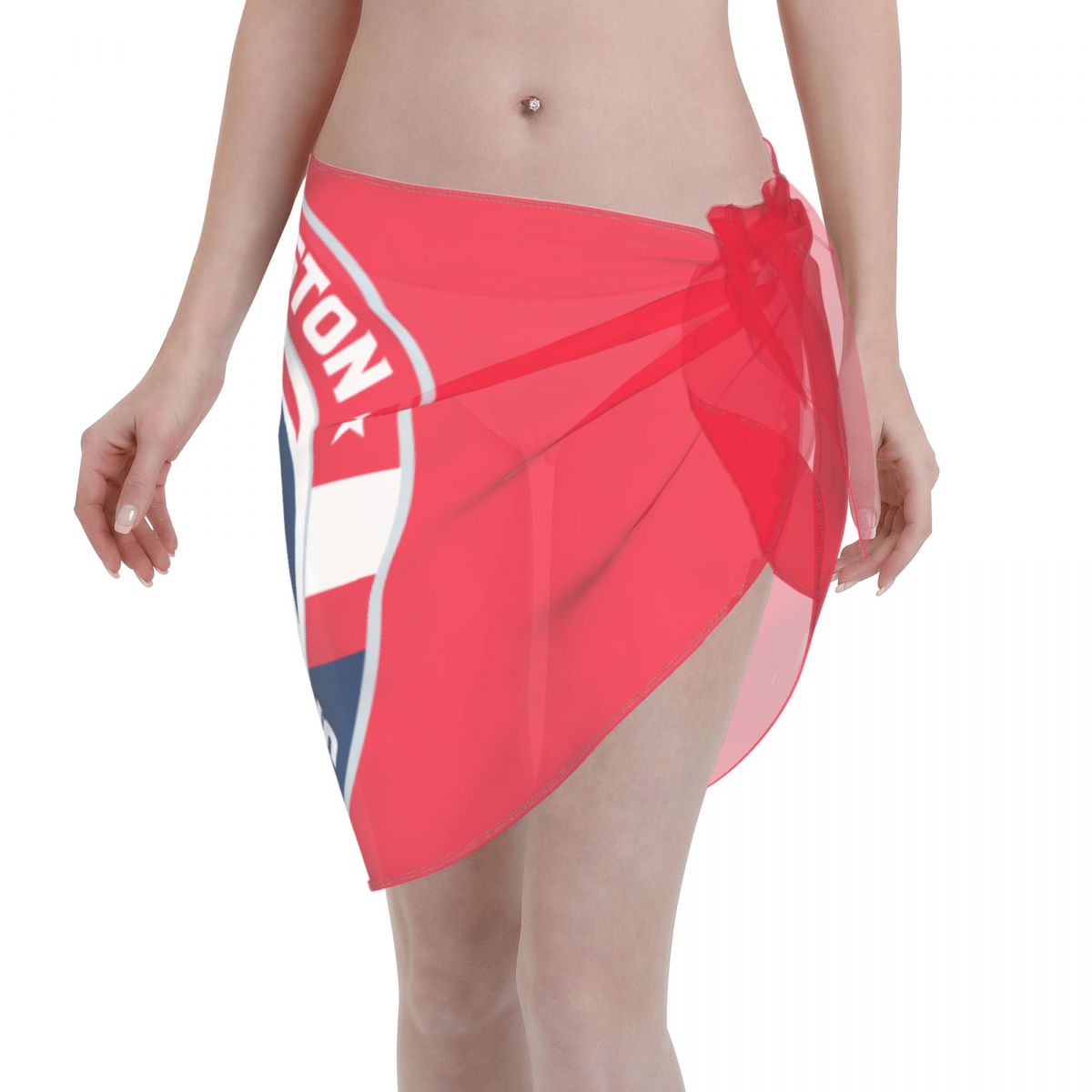 Washington Wizards Logo Women Short Sarongs Beach Bikini Wraps