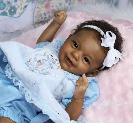 19 inch sweet Realistic African American reborn baby doll