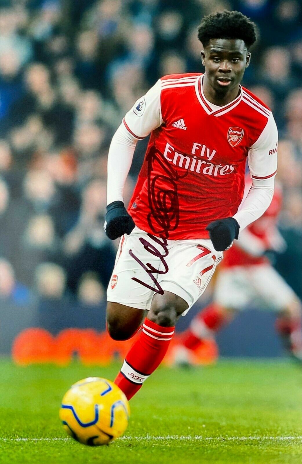 BUKAYO SAKA - ARSENAL AUTOGRAPH SIGNED PP Photo Poster painting POSTER