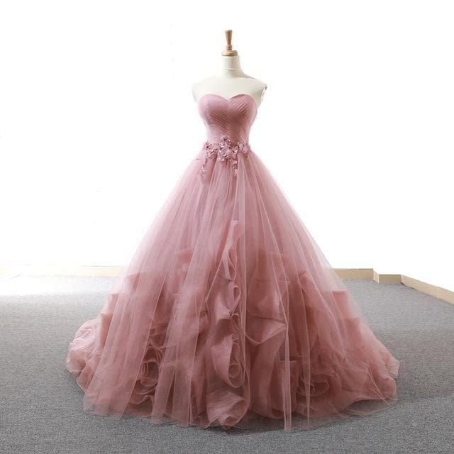 Elegant Ball Gown Lace Tiered Quinceanera Dresses SP14760