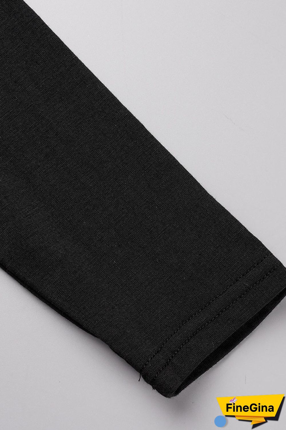 Yellow Casual Solid Basic O Neck Long Sleeve Two Pieces