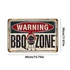 Warning BBQ Zone - Metal Tin Signs(8*12Inch/12*16Inch) - Bar