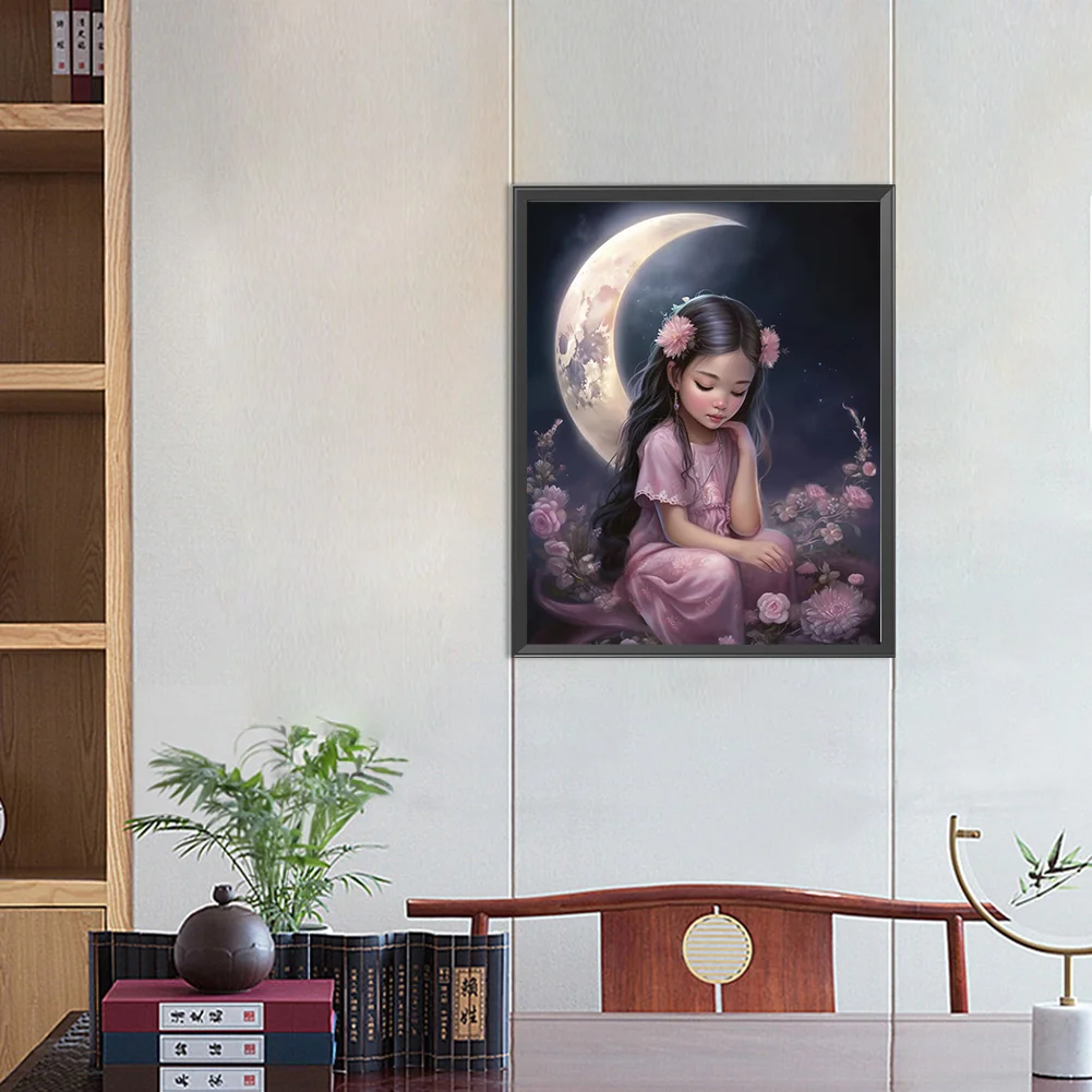 Diamond Painting - Full Round Drill - Girl(Canvas|40*50cm)