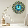 (US Local)DIY Full Drill Special Shape Diamond Painting Datura Clock it
