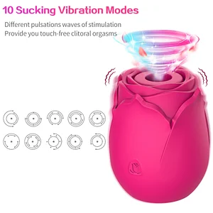 Rose Sucking and Vibrating Massager – G-Spot Vibrator and AV Stick for Women