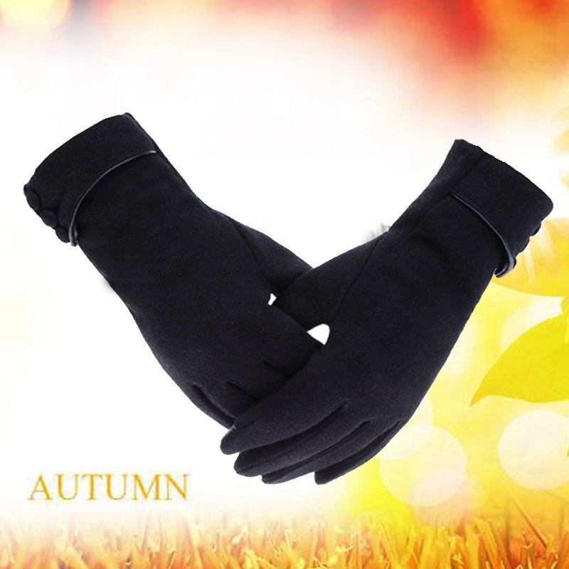 Touch Screen Gloves Women’s Outdoor Sports Cycling Driving Warm Gloves Lint-free Autumn And Winter Gloves